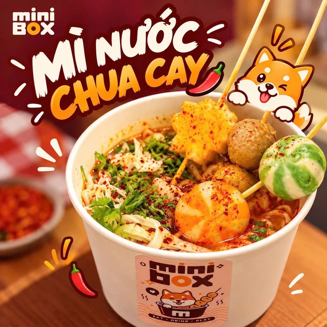 Mì nước chua cay tại Mini Box